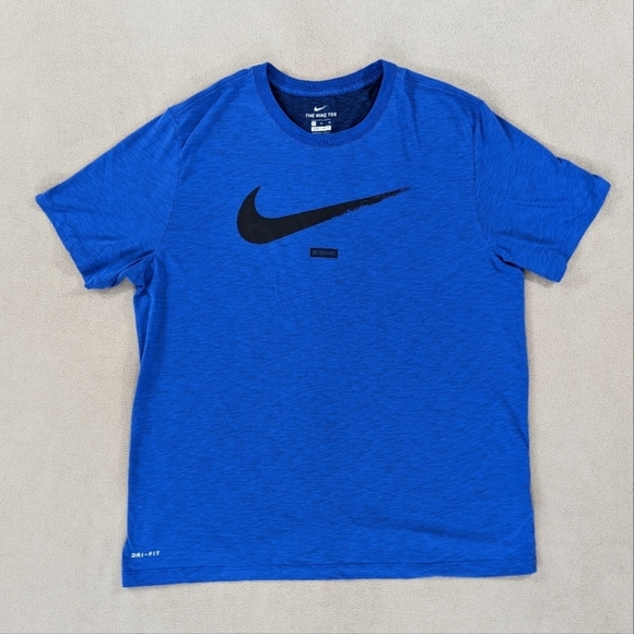 Nike Other - Nike Shirt Men's Extra Large Royal Blue Black Just Do It Center Swoosh